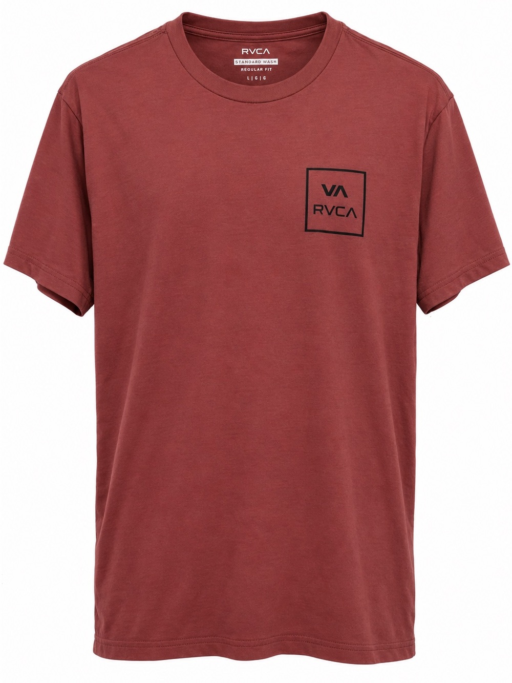 RVCA VA All The Way SS Men’s T-Shirt Large Red Earth Graphic Tee NWT